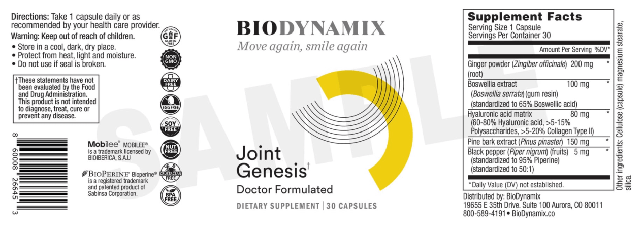 Joint Genesis Ingredients